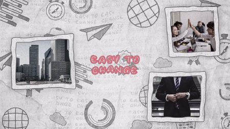 پروژه افتر افکت افتتاحیه تجاری با طراحی با دست