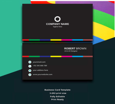 کارت ویزیت لایه باز استودیو طراحی design studio