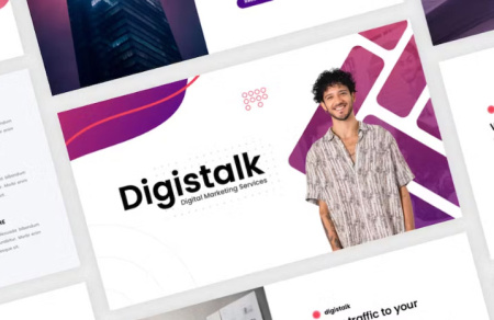 دانلود قالب پاورپوینت Digistalk