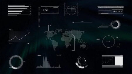 پروژه افتر افکت عناصر اینفوگرافیک دیجیتالی Digital Infographic