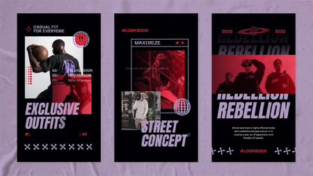 پروژه افتر افکت 6 استوری اینستاگرام مد و لباس