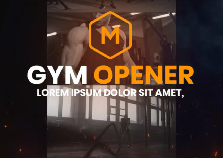 پروژه افتر افکت افتتاحیه بدنسازی Gym Fitness Opener