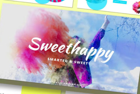 قالب پاورپوینت شاد Sweet Happy