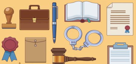 وکتور حقوق Law and justice