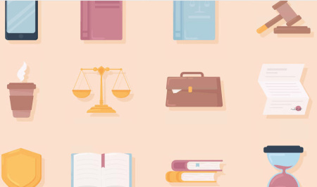 وکتور لوگو وکالت Law and justice