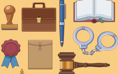 دانلود وکتور حقوقی Law and justice