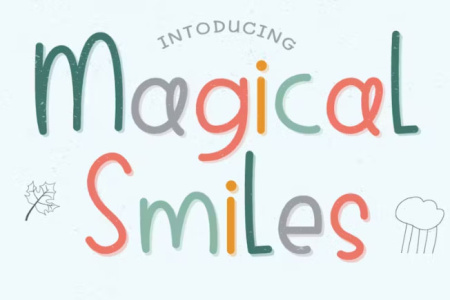فونت رایگان انگلیسی Magical Smiles
