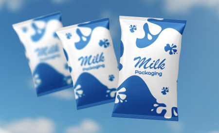 دانلود موکاپ لایه باز پاکت شیر