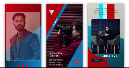 پروژه آماده افتر افکت 12 استوری اینستاگرام مدرن