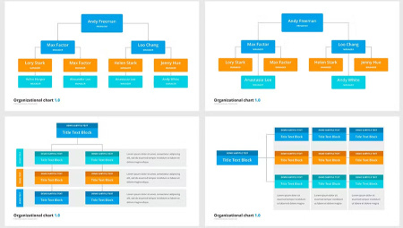 دانلود قالب پاورپوینت چارت سازمانی Organizational chart
