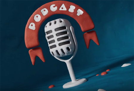 پروژه افتر افکت موزیک و پادکست انیمیشنی Podcast Claymation