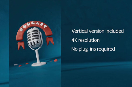 پروژه افتر افکت موزیک و پادکست انیمیشنی Podcast Claymation