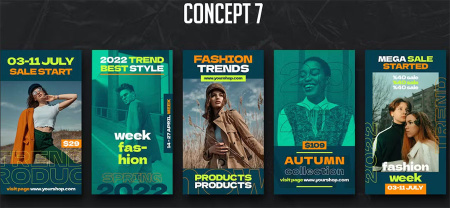 50 قالب استوری اینستاگرام فروشگاهی Shopping Instagram Stories