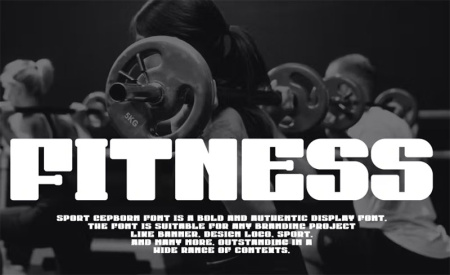 دانلود فونت اسپرت Sport Gepborn