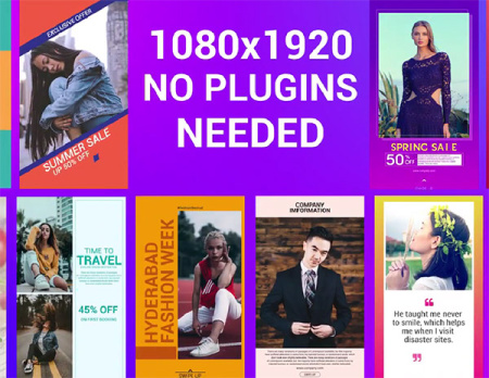 پروژه آماده پریمیر 10 استوری اينستاگرام Instagram Stories