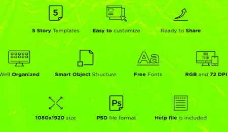 قالب استوری اینستاگرام لایه باز لباس Streetwear Instagram