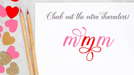 دانلود فونت انگلیسی قلب Wonderful Love