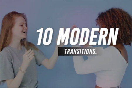 دانلود 10 ترانزیشن مدرن برای پریمیر Modern Transitions