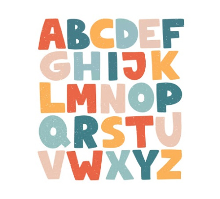 وکتور حروف انگلیسی فانتزی