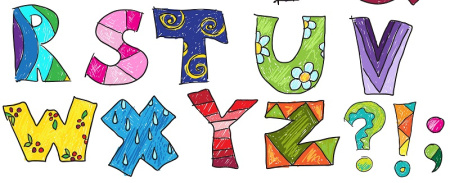 وکتور حروف الفبا انگلیسی فانتزی