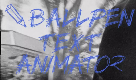 دانلود پروژه آماده پریمیر انیمیشن متن Ballpen Text Animator