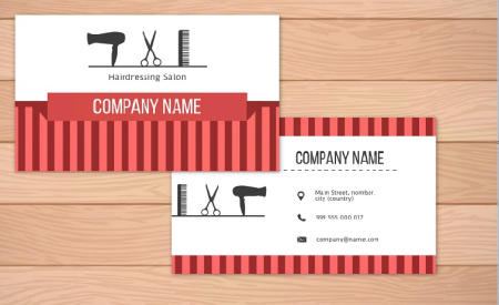 طرح لایه باز کارت ویزیت آرایشگاه مردانه