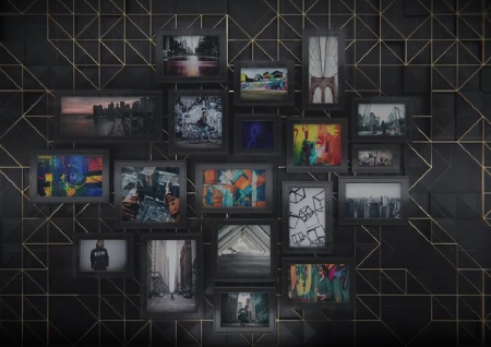 پروژه آماده افتر افکت اسلایدشو با فریم عکس مشکی