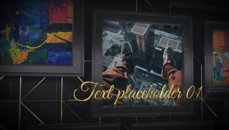 دانلود پروژه افتر افکت اسلایدشو با قاب عکس مشکی