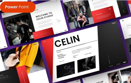 قالب آماده پاورپوینت Celin