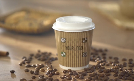 پروژه افتر افکت موکاپ لوگو بر روی لیوان قهوه کاغذی