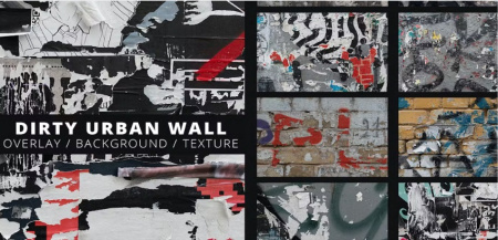 18 تکسچر پوستر پاره و کثیف دیوار شهری