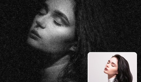 اکشن فتوشاپ با افکت صورت ستاره ای Face Star