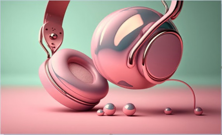 عکس هدفون دخترانه