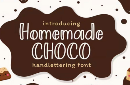 دانلود فونت انگلیسی Home made choco