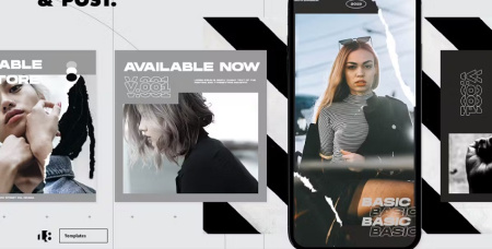 قالب آماده پست و استوری اینستاگرام Instagram Template