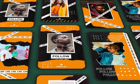 پروژه افتر افکت اینستاگرام با قاب کاغذی Paper Instagram Frame