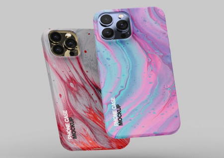 موکاپ لایه باز قاب گوشی آیفون Iphone case