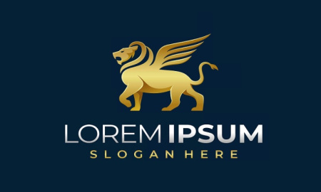 وکتور لوگو شیر طلایی