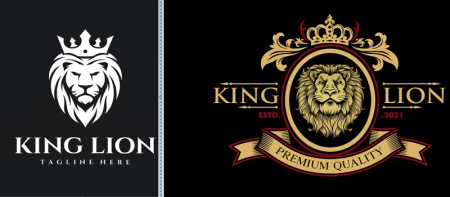 دانلود لوگو شیر با تاج