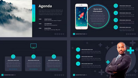 قالب پاورپوینت بیزینس پلن Marketing Plan