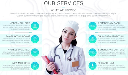 دانلود پروژه افتر افکت پزشکی Medical Minimal Displays