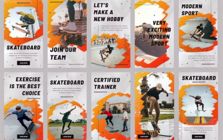 قالب آماده پست و استوری اینستاگرام تبلیغاتی Ollie