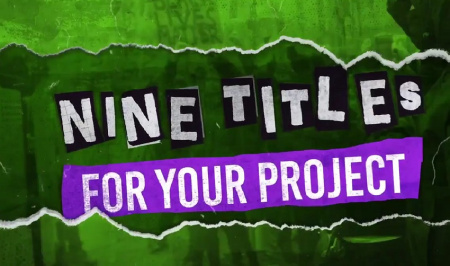 دانلود پروژه پریمیر تایپوگرافی به سبک کلاژ Gravel Pit Typography