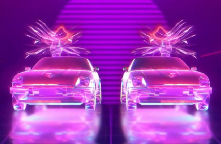 پروژه پریمیر نمایش لوگو نئونی به سبک قدیمی Neon Retro Logo