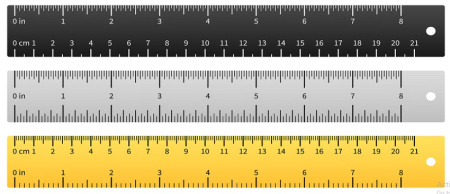 وکتور خط کش لایه باز rulers set