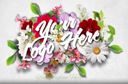 پروژه افتر افکت نمایش لوگو بهاری Spring Flowers Logo