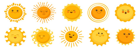 دانلود وکتور خورشید Sun set