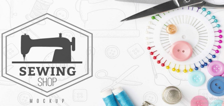 دانلود لوگو خیاطی لایه باز sewing logo