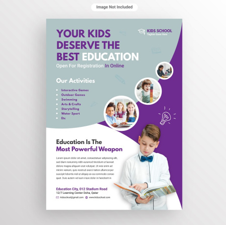 طرح تراکت لایه باز تدریس خصوصی teaching tract