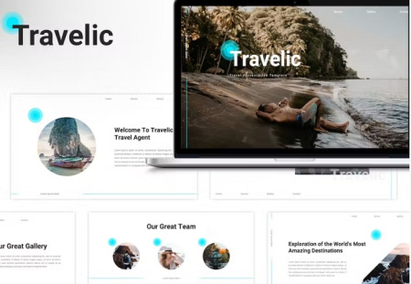 قالب پاورپوینت تور مسافرتی Travelic
